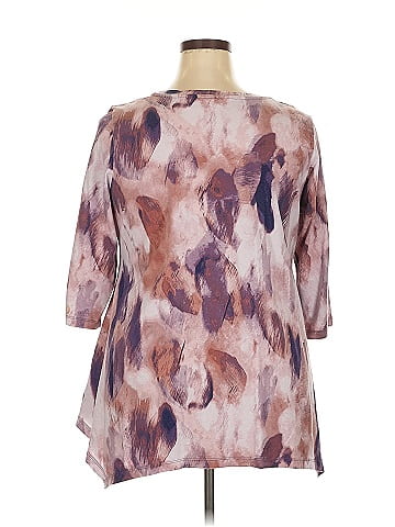 LOGO by Lori Goldstein 3/4 Sleeve Blouse (view 2)