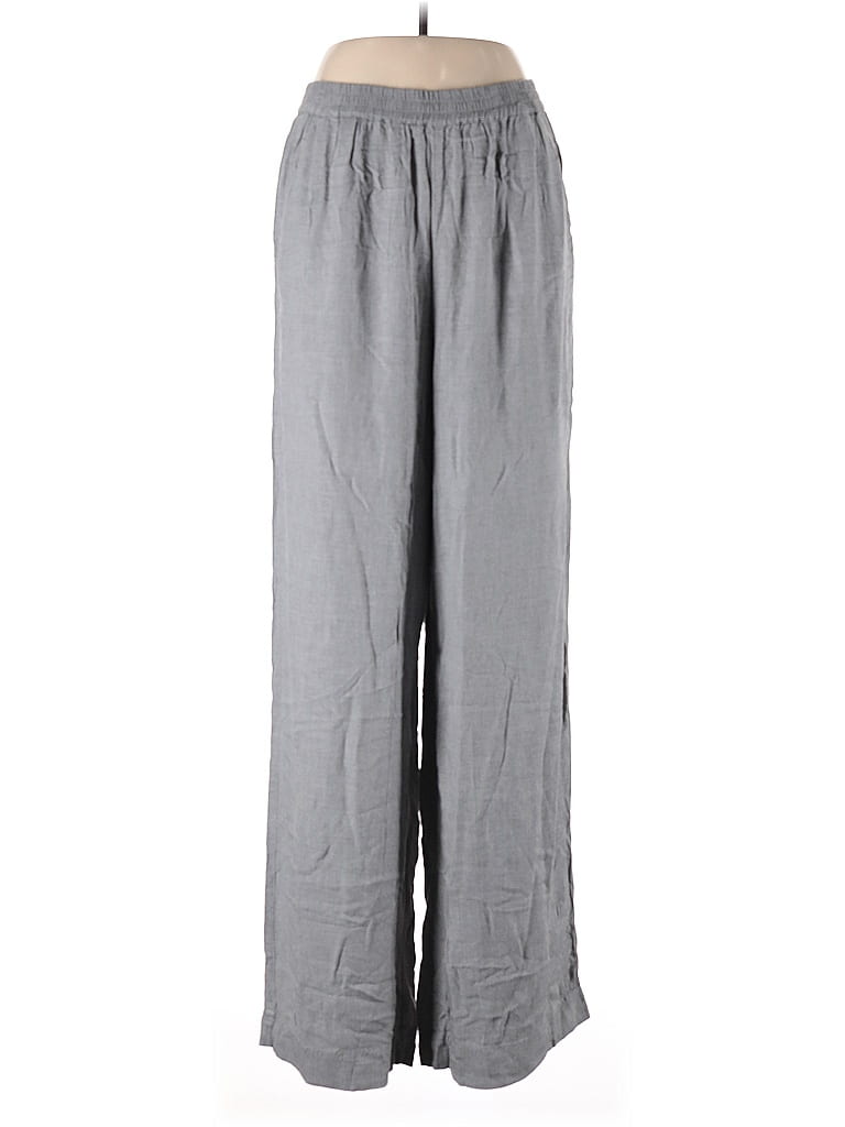 Lou & Grey 100% Viscose Gray Casual Pants Size L - photo 1