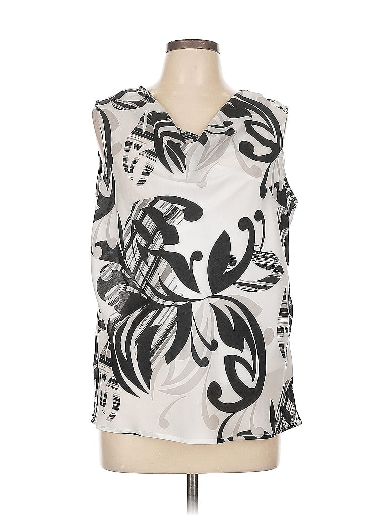 Pre-owned Liz Claiborne Sleeveless Blouse In Silver