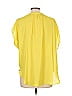 Violet & Claire 100% Polyester Yellow Short Sleeve Blouse Size L - photo 2