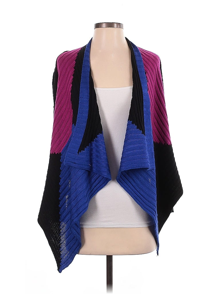 Alberto Makali Color Block Blue Cardigan Size S - photo 1