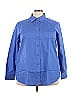 Foxcroft Blue 3/4 Sleeve Button-Down Shirt Size 22 - photo 1