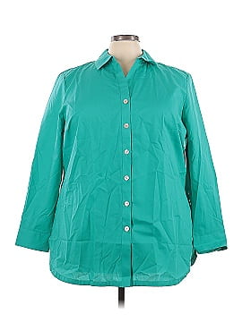 Foxcroft 3/4 Sleeve Button Down Shirt