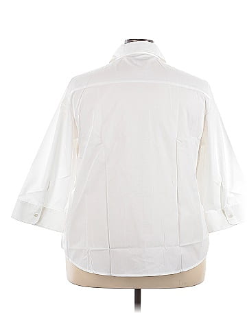 Foxcroft 3/4 Sleeve Button-Down Shirt (view 2)