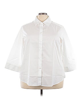 Foxcroft 3/4 Sleeve Button Down Shirt