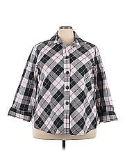 Foxcroft 3/4 Sleeve Button Down Shirt