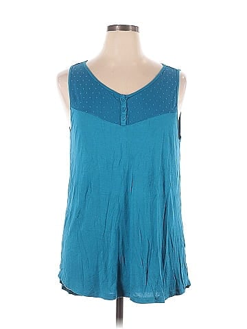 Indigo Sleeveless T-Shirt (view 1)