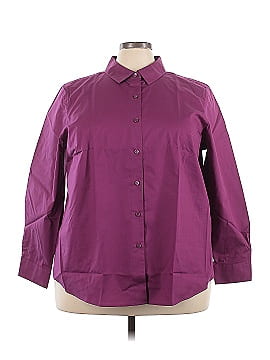 Foxcroft 3/4 Sleeve Button Down Shirt