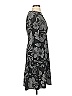 London Times 100% Polyester Print Gray Black Casual Dress Size 0 - photo 4