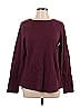 Belle By Kim Gravel Burgundy Long Sleeve T-Shirt Size L - photo 1