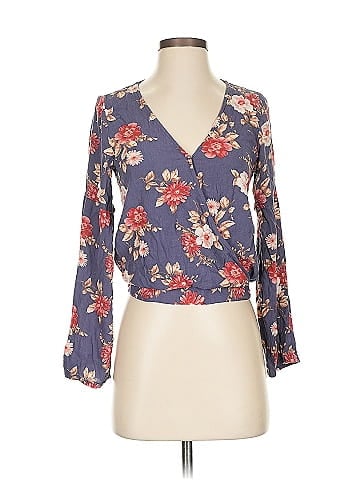 American Eagle Outfitters 3/4 Sleeve Blouse (view 1)