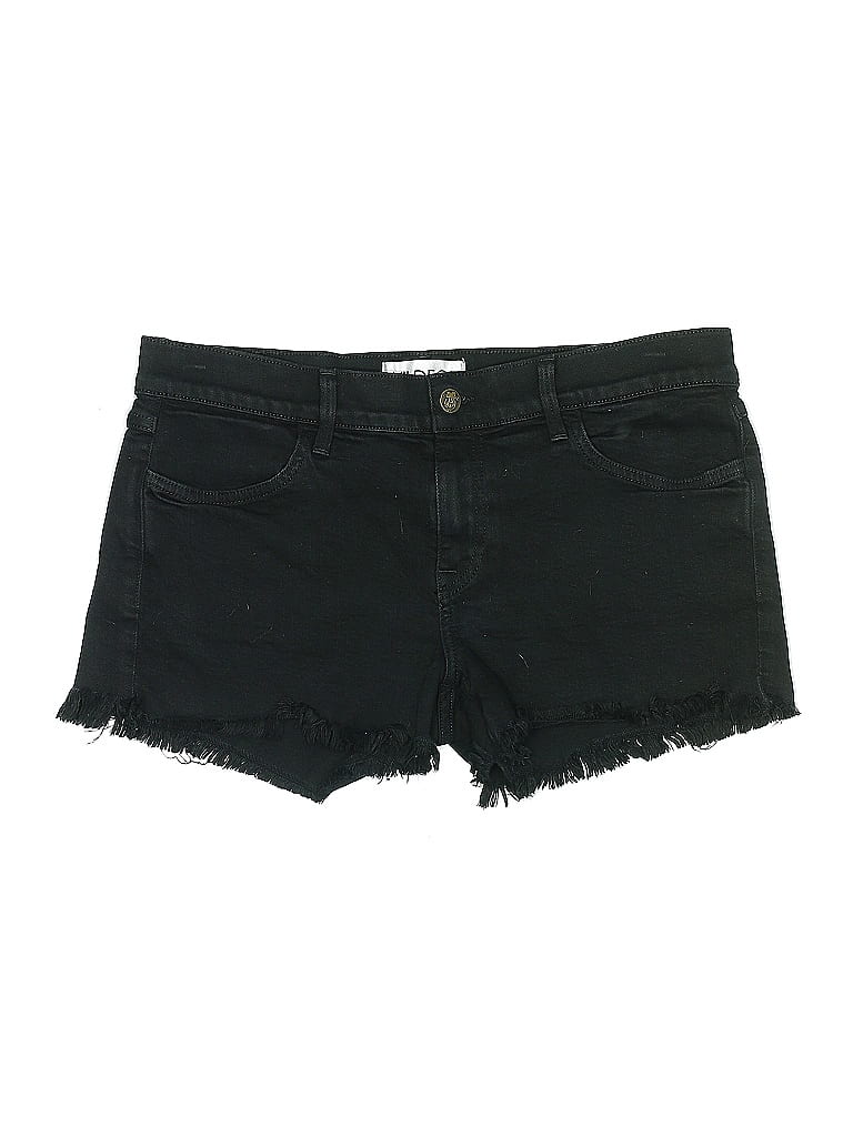 Wildfox Solid Black Denim Shorts Size 29 waist - photo 1
