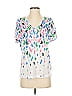 Marble White Short Sleeve Blouse Size XS - photo 1