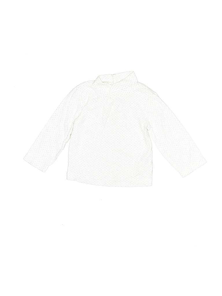 Jacadi 100% Cotton Ivory White Short Sleeve Polo 9-12 MO / 12 MO - photo 1