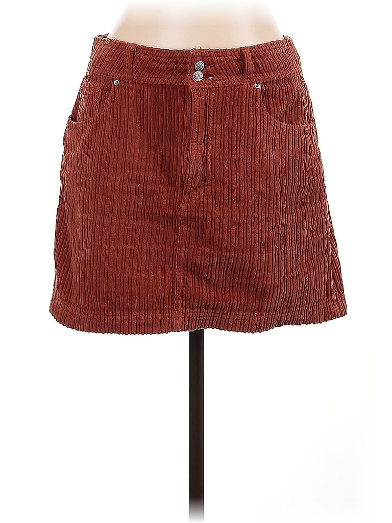 BDG 100% Cotton Burgundy Casual Skirt Size L - photo 1