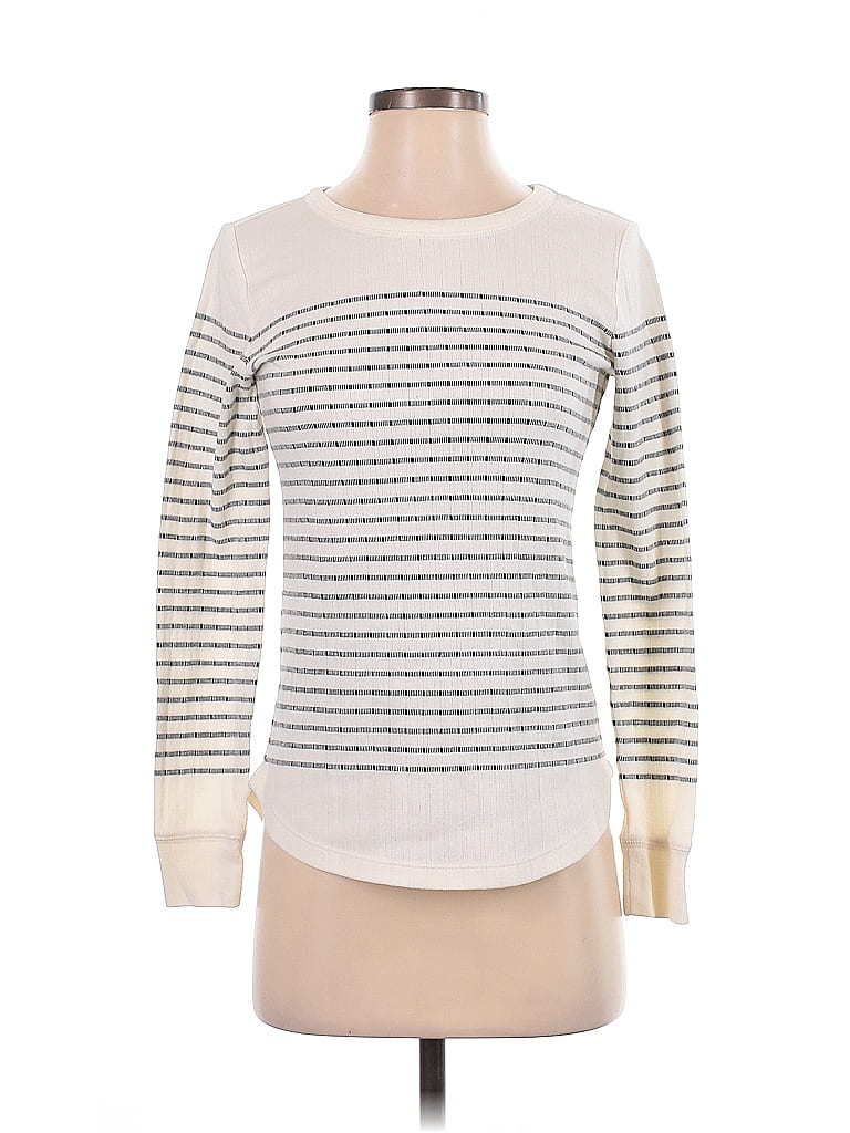 Pre-owned T By Talbots Long Sleeve T-shirt In White