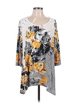 Jm Collection 3/4 Sleeve Blouse