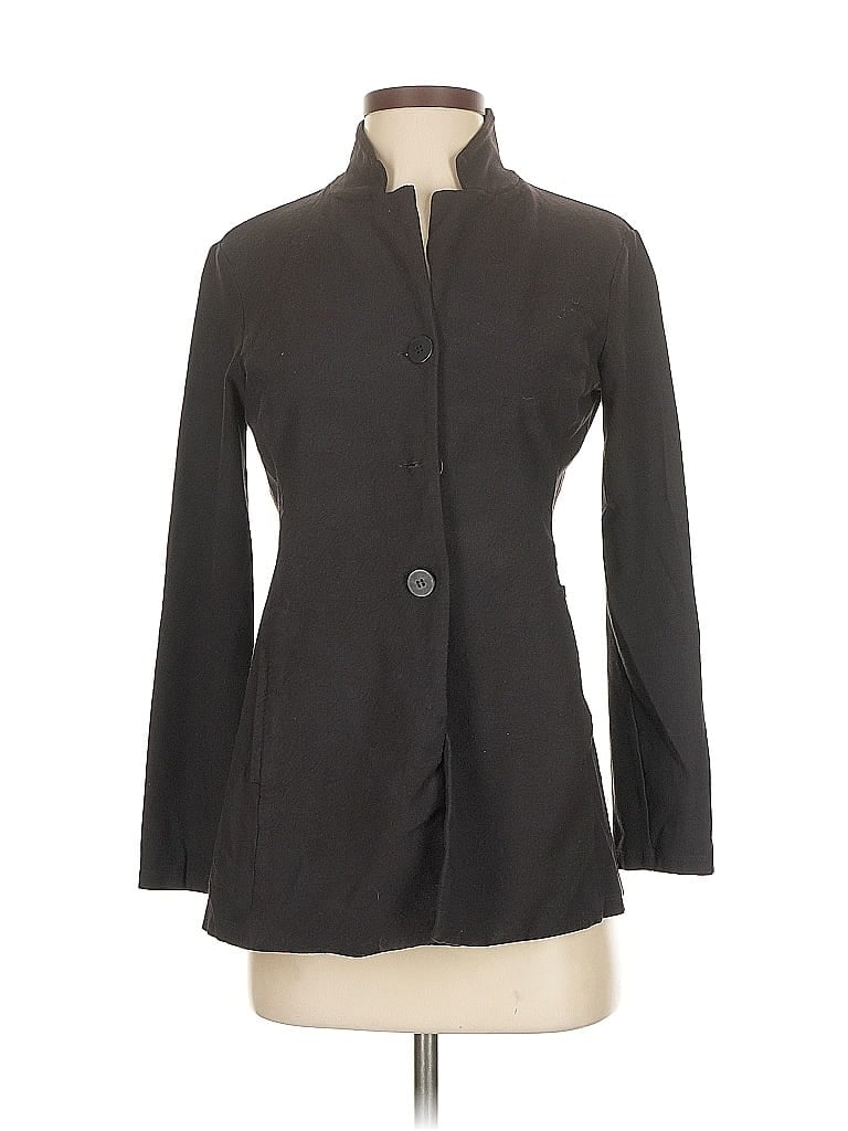 Pre-owned Eileen Fisher Blazer Jacket In Black