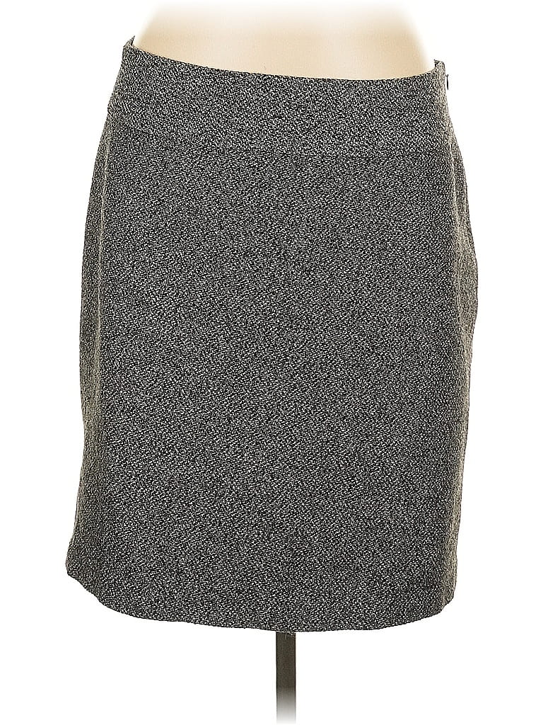Pre-owned Ann Taylor Factory Casual Skirt In Gray