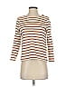 Sézane 100% Cotton Tan 3/4 Sleeve T-Shirt Size XS - photo 1