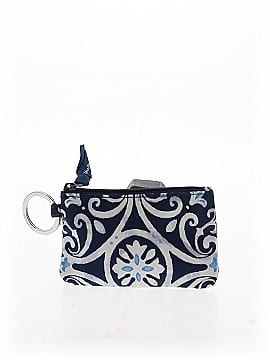 Vera Bradley Steel Blue Medallion Zip ID Case