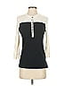 Lauren Jeans Co. 100% Cotton Ivory Black Long Sleeve Henley Size S - photo 1