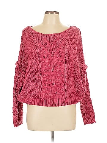 Woven Heart Pullover Sweater (view 1)