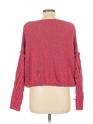 Woven Heart Pullover Sweater (view 2)