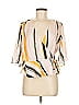 Ava & Aiden 100% Polyester Ivory 3/4 Sleeve Blouse Size M - photo 1