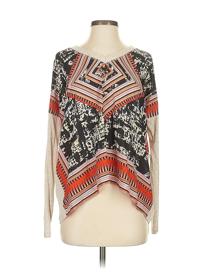 Pre-owned Cabi Long Sleeve Blouse In White