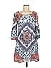 Speechless Print Blue Casual Dress Size M - photo 1
