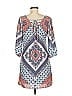 Speechless Print Blue Casual Dress Size M - photo 2