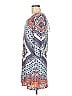 Speechless Print Blue Casual Dress Size M - photo 5