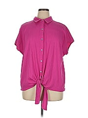 Belle By Kim Gravel Short Sleeve Blouse