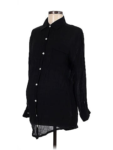 Pink Blush Long Sleeve Button-Down Shirt (view 1)