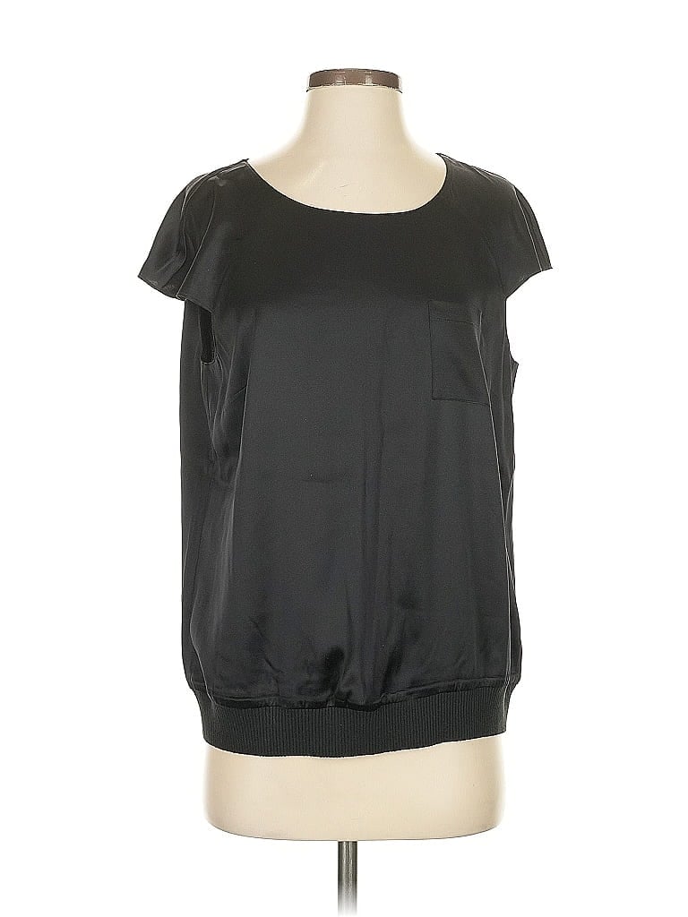 W by Worth Black Short Sleeve Top Size S - photo 1