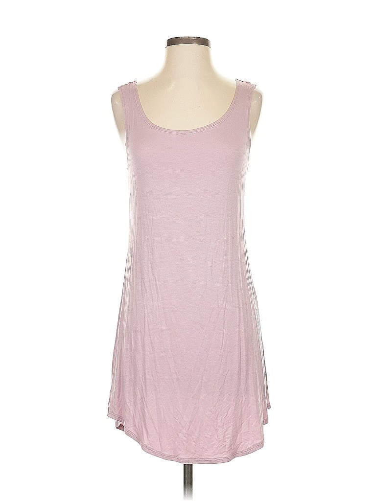 LOGO by Lori Goldstein Solid Pink Casual Dress Size S - photo 1
