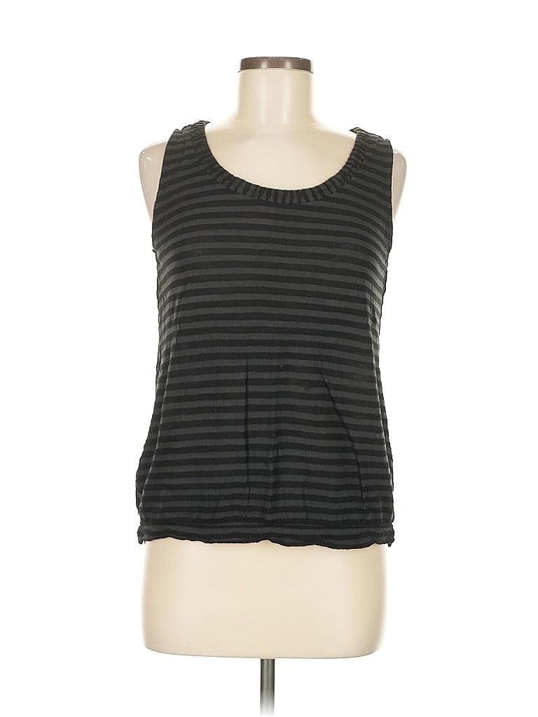 Pre-owned Ann Taylor Loft Sleeveless Top Black Scoop Neck Tops