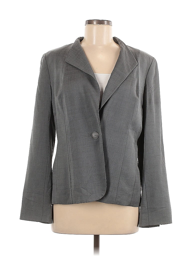 Click to view more detailed imagery on our partner's website Pre-owned Talbots Blazer Jacket In Gray