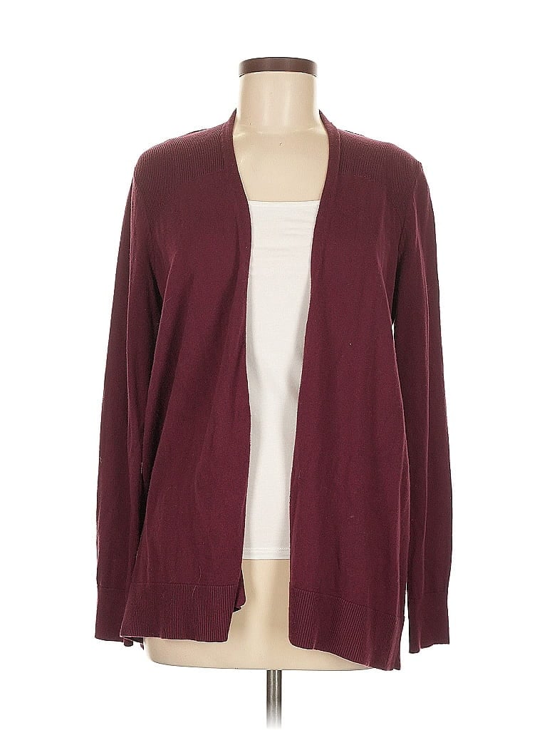 Ann Taylor LOFT Outlet Burgundy Purple Cardigan Size M - photo 1