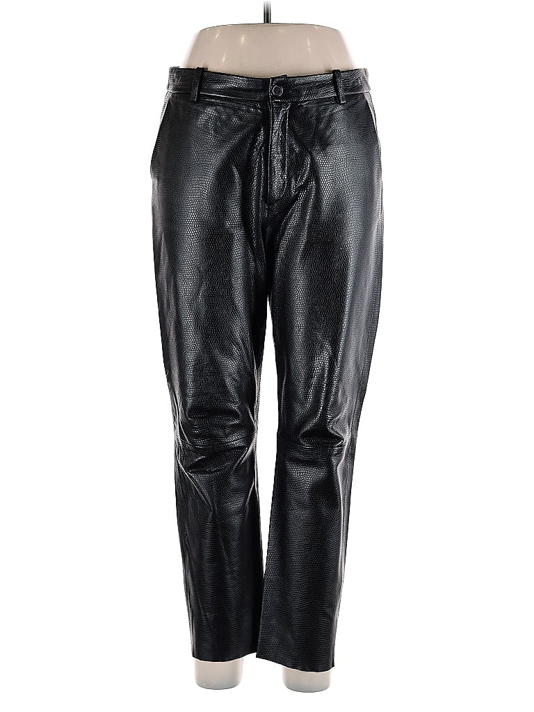 Nili Lotan 100% Lambskin Black Leather Pants Size 10 - photo 1