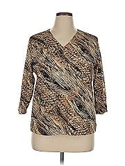 Jm Collection 3/4 Sleeve Blouse