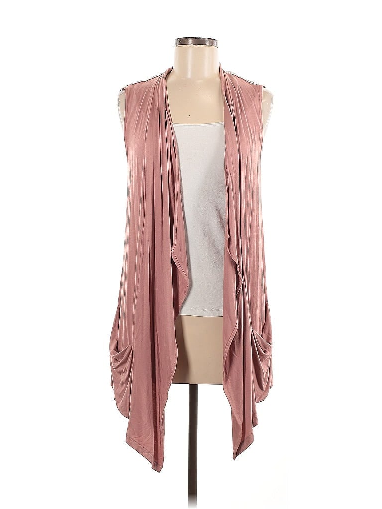 LOGO by Lori Goldstein Pink Cardigan Size M - photo 1