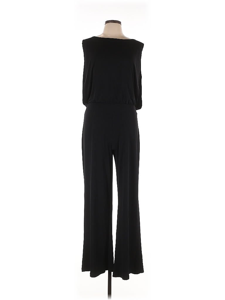 Donna Ricco Solid Black Jumpsuit Size 10 - photo 1