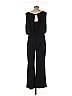 Donna Ricco Solid Black Jumpsuit Size 10 - photo 2