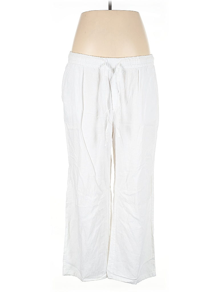Pantalon Capri En Lin Blanc Old Navy Taille 2 - Neuf Sans étiquettes, Entrejambe 22