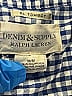 Denim & Supply Ralph Lauren Checkered-gingham Blue 3/4 Sleeve Button-Down Shirt Size M - photo 6