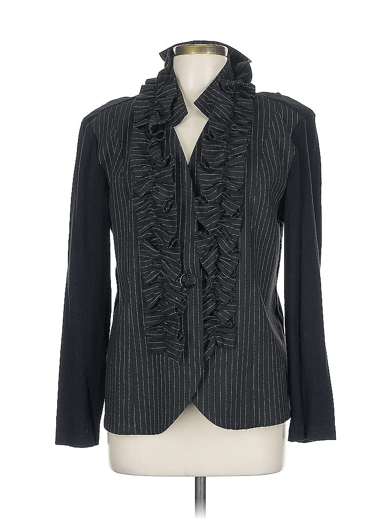 Pre-owned Assorted Brands Blazer Jacket In Black