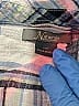 Natural Reflections 100% Cotton Plaid Blue 3/4 Sleeve Button-Down Shirt Size XXL - photo 7