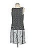 MICHAEL Michael Kors 100% Polyester Graphic Gray Casual Dress Size S - photo 1